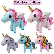 3D unicorn standing foil
