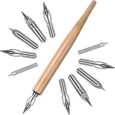 11 Pcs Dip Pens, Drawing Nibs