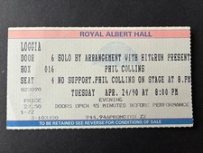 Phil Collins Ticket 1990 Albert Hall