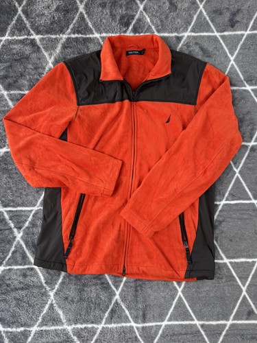 Nautica fleece jacket xl red - nautica,