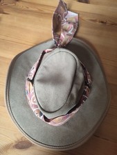 Barmah Hat Size Medium 1066 Foldaway Ladies Suede Leather with drawcord