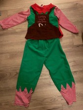 Santas Little Helper Christmas Fancy Dress Costume Age 5-6 Yrs