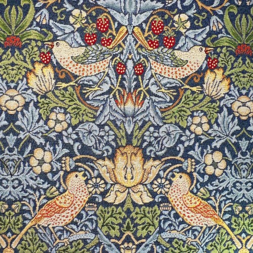 Tapestry fabric navy william - fabric,