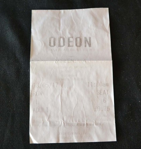 Old cinema movie ticket - old, marvel