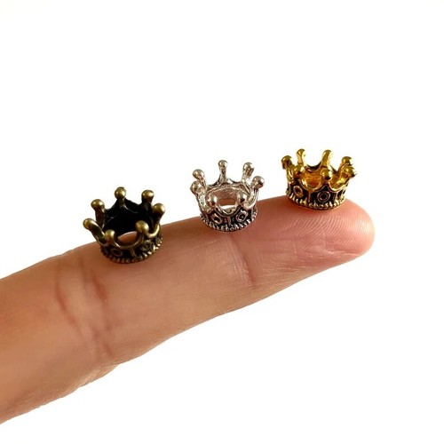 Miniature crown charms - miniature,