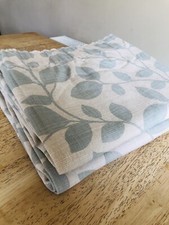 LAURA ASHLEY VINE DUCK EGG BLUE CURTAINS PAIR WIDTH 60" EACH BY 51" DROP