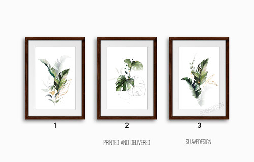 Botanical prints wall art - wall,