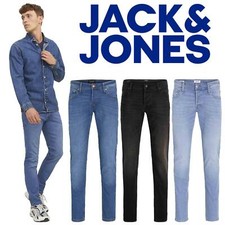 Jack & Jones Mens Slim Fit Jeans Denim Pants Low Rise Jeans For Men, 28W to 38W