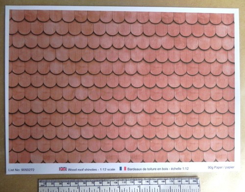 Roofing paper fish scale - -,