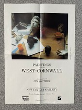 Paintings from Cornwall art exhibition poster Colin Scott, Newlyn Art Gallery