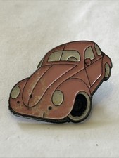 Pink Vw Beetle Enamel Pin Badge Vintage Made By One Top, Madrid