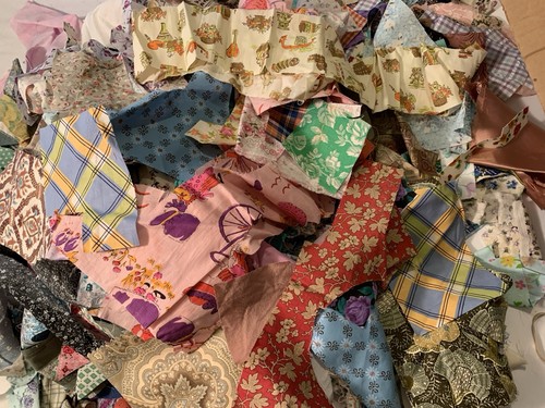 Grab bag vintage fabric - bag,