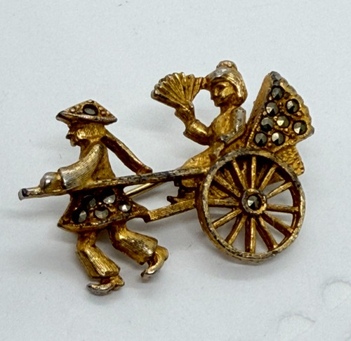 Vintage gold plated - vintage, marcasite