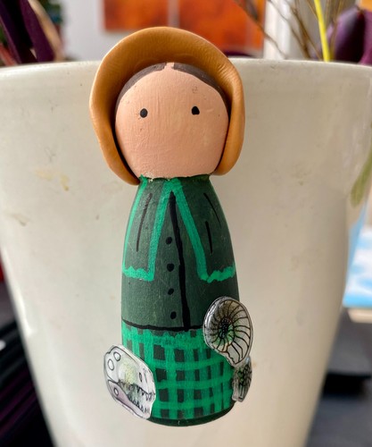 Mary anning wooden peg doll - anning,