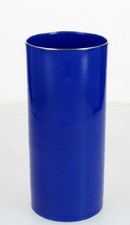 Vintage Rorstrand BLUE & SILVER SCANDINAVIAN POTTERY VASE Swedish 20.5cm