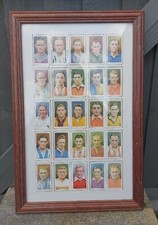 Framed Will's Cigarette Cards