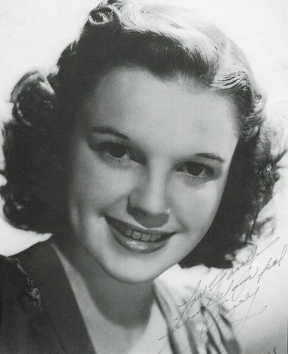 Judy garland signed photograph - judy,