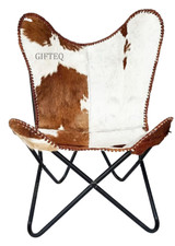 Cowhide butterfly chair real - butterfly,