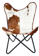 Cowhide Butterfly Chair Real