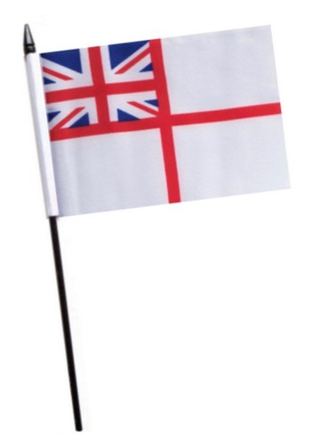 Royal navy white ensign small - white,