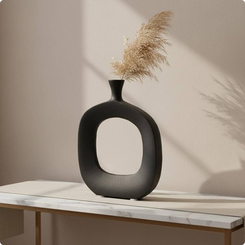 Abstract metal vase creative - metal,