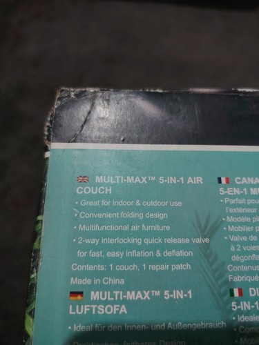 Milti max 1 inflatable - milti-max, 5-in-1