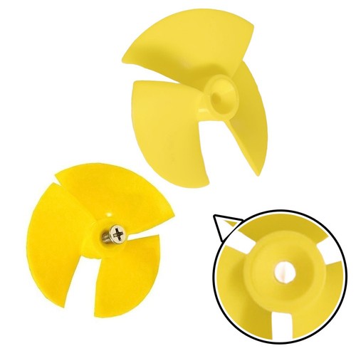 Yellow pool cleaner - cleaner, impeller