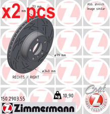X2 PCS 150.2903.55 BRAKE DISC ZIMMERMANN