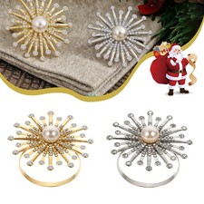 Christmas Napkin Rings Pearl