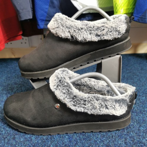 Bobs skechers black slip on - black, slip-on