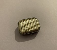 1811, ANTIQUE, A SYDENHAM, GEORGE III SILVER VINAIGRETTE STRIPED FLORAL FILIGREE