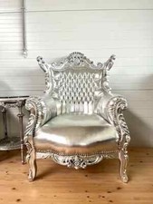 Accent Armchair Silver French