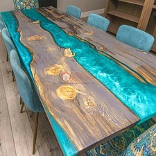 Acacia Wood Spalted Maple Bar Epoxy Table We Make Custom Wood Bedroom Furniture