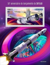 1973 Launch of NASA SKYLAB Space Station MNH Stamp Sheet #2 (2023 Guinea-Bissau)