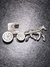 Vintage Pewter Amish Horse &