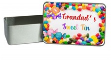 Personalised tin sweets - personalised,