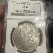 1878 7TF REV 78 Morgan Silver