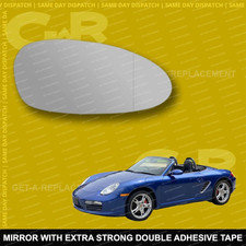 For Porsche boxster wing mirror glass 04-09 Right Driver side with Wide Angle