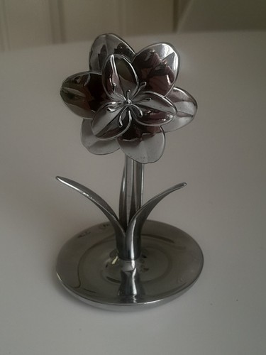 Silver chrome flower - silver, tree