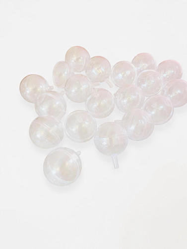 Clear plastic fillable - fillable, ball