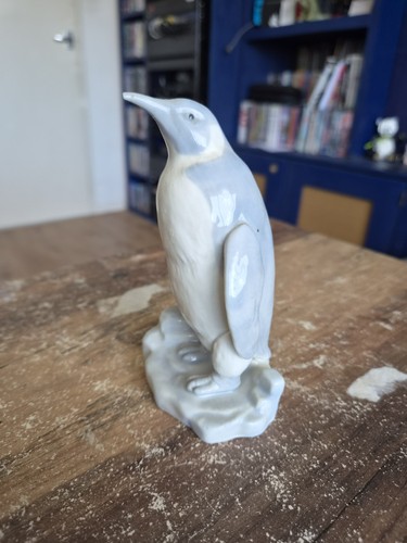 Porcelain penguin figurine - porcelain,