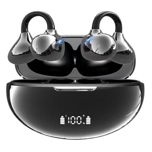 Wireless clip earbuds - on,