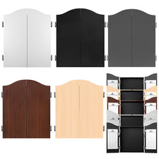 Mission | Plain Dartboard Cabinet | Heavy Duty | Deluxe Wood Wall Mount Case