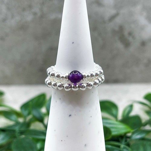 Sterling silver amethyst - sterling,
