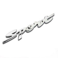 3D Sport Logo Metal Chrome