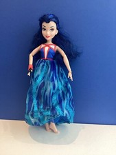 RARE blue Disney Descendants Evie Neon Lights Ball Doll with dress (no shoes)