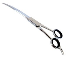 Curved Dog Grooming Scissors – Sharp Stainless Steel Pet Hair Shears - 7.5"