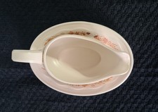 Gravy Bowl And Saucer Poole Pottery Summer Glory  Vintage Mint Condition