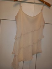 Gorgeous Peach Tierd Frill