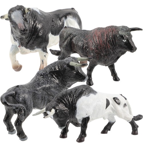 4pcs miniature cow ornaments - 4pcs,